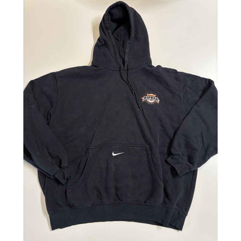 VTG Nike Cal Ripken Center Swoosh Made In Mexico Hoodie SZ XXL Rare